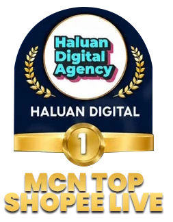Shopee Live — No.1 MCN Top Leaderboard, Haluan Digital